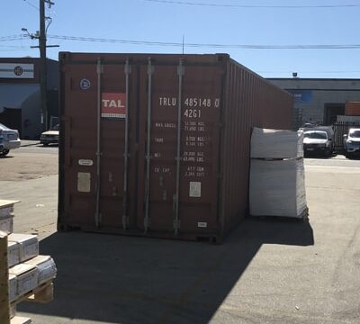 New Container Delivered to BJ's Timber Flooring
