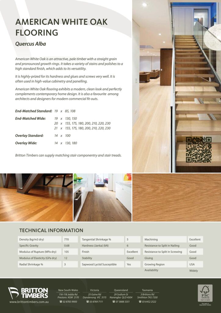 American Oak Flooring Brochure